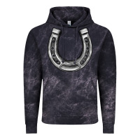 Cloud Black horseshoe Vintage Hoodie - BarkalooDesign