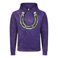 Cloud Purple horseshoe Vintage Hoodie - BarkalooDesign