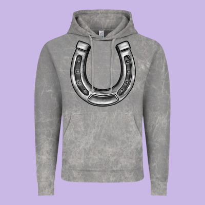 Horseshoe Vintage Hoodie Designed By Barkaloodesign