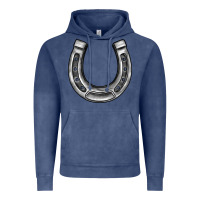 Vintage Denim horseshoe Vintage Hoodie - BarkalooDesign