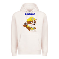 Pale Pink rubble Premium Hoodie - artisFamous