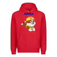 Red rubble Premium Hoodie - artisFamous