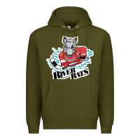 Army Green albany river rats Premium Hoodie - artisFamous