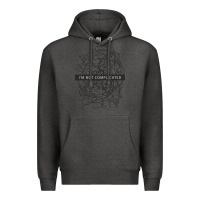 Charcoal Heather ı'm not complicated Premium Hoodie - artisFamous