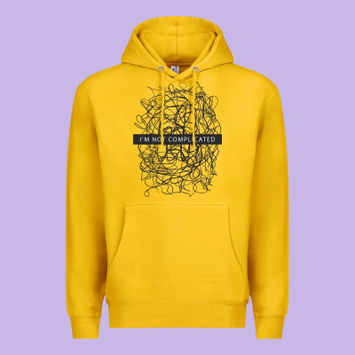ı'm Not Complicated Premium Hoodie Designed By Artisfamous