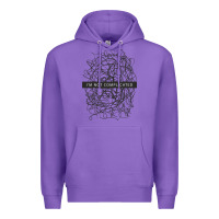 Purple ı'm not complicated Premium Hoodie - artisFamous