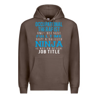 Coffee occupational therapist because ninja is not a job title Premium Hoodie - DesigneFamous