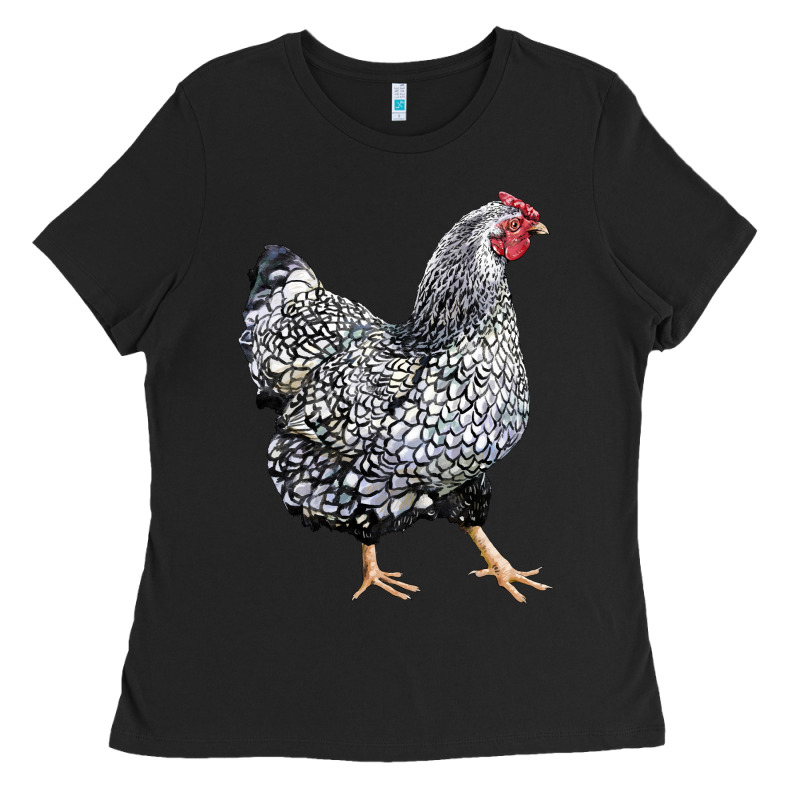 Wyandotte Chicken Ladies Tee by LillyAllenDesigns | Teevron