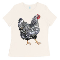 Bone wyandotte chicken Ladies Tee - LillyAllenDesigns