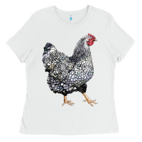 White wyandotte chicken Ladies Tee - LillyAllenDesigns