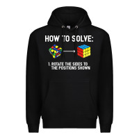 Youth Rubiks Cube Rotate The Sides To The Position Shown Cube Premium Hoodie | Teevron