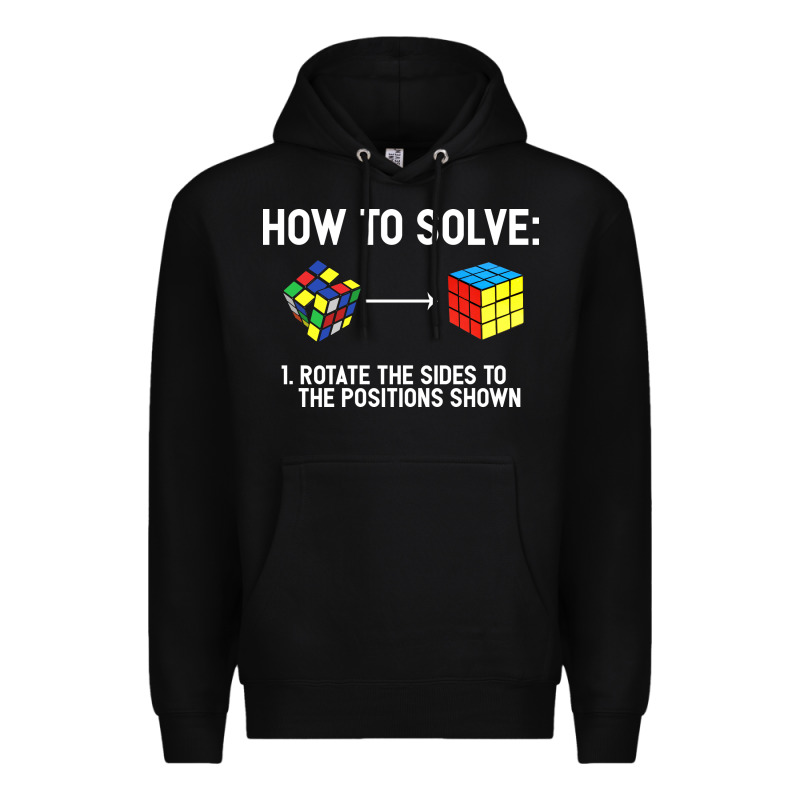 Youth Rubiks Cube Rotate The Sides To The Position Shown Cube Premium Hoodie by DesigneFamous | Teevron