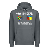 Rock youth rubiks cube rotate the sides to the position shown cube Premium Hoodie - DesigneFamous