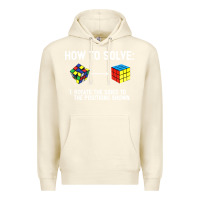 Sandshell youth rubiks cube rotate the sides to the position shown cube Premium Hoodie - DesigneFamous