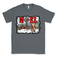 Charcoal Heather noel with windmill and farm Classic Tee - RanaPortraitStore