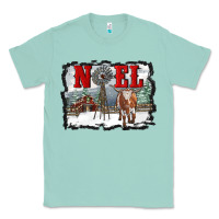 Seafoam noel with windmill and farm Classic Tee - RanaPortraitStore