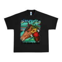 Black just a girl who loves horseshoe Urban Heavy Tee - RanaPortraitStore