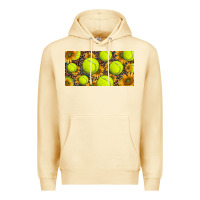 Pina Colada tennis ball with sunflower and racket  licence plato Premium Hoodie - BarkalooDesign