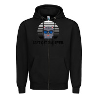 Black Best Cat Dad Ever Zipper Hoodie - Bettercallsaul