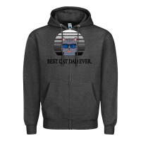 Charcoal Heather Best Cat Dad Ever Zipper Hoodie - Bettercallsaul