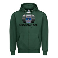 Sports Green Best Cat Dad Ever Zipper Hoodie - Bettercallsaul