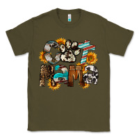 Army Green Western Cat Mama Mother's Day Classic Tee - FaDigitalArtStudio