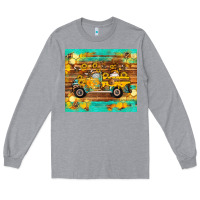 Heather Grey western bee gnomes truck honeycomb  leopard turquoise wooden serape Long Sleeve Tee - Artiststas
