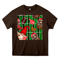 Chocolate Brown american football gnomes Heavy Core Tee - BundleAndBundleShop