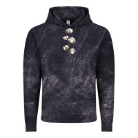 Cloud Black cotton Vintage Hoodie - BarkalooDesign