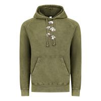 Vintage Olive cotton Vintage Hoodie - BarkalooDesign