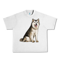 Lunar Rock Alaskan Malamute Dog Urban Heavy Tee - LillyAllenDesigns