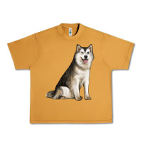 Peanut Butter Alaskan Malamute Dog Urban Heavy Tee - LillyAllenDesigns