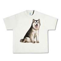 Pistachio Alaskan Malamute Dog Urban Heavy Tee - LillyAllenDesigns