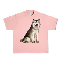 Salmon Alaskan Malamute Dog Urban Heavy Tee - LillyAllenDesigns