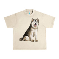 Sandshell Alaskan Malamute Dog Urban Heavy Tee - LillyAllenDesigns