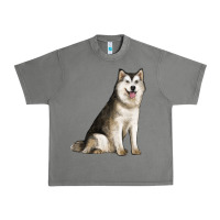 Tornado Alaskan Malamute Dog Urban Heavy Tee - LillyAllenDesigns