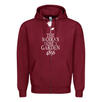Burgundy The Moira's Rose's Garden Zipper Hoodie - Bettercallsaul