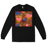 Black america heart Long Sleeve Tee - Artiststas