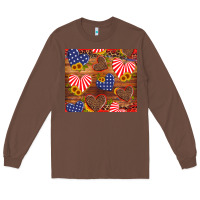 Chestnut america heart Long Sleeve Tee - Artiststas