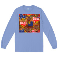Colony Blue america heart Long Sleeve Tee - Artiststas