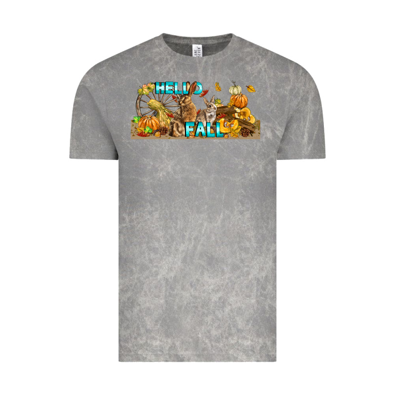 Hello Fall Rabbit Vintage Tee by LillyAllenDesigns | Teevron