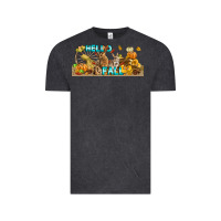 Vintage Black Hello Fall Rabbit Vintage Tee - LillyAllenDesigns