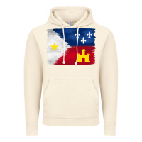 Vintage Artic louisiana flag background Vintage Hoodie - BarkalooDesign