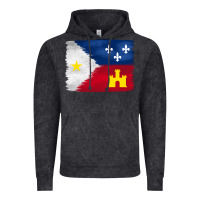Louisiana Flag Background Vintage Hoodie | Teevron