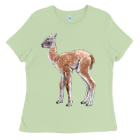 Matcha Guanaco Llama Baby Ladies Tee - LillyAllenDesigns