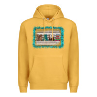 Mustard western turquoise's mama background Premium Hoodie - BarkalooDesign