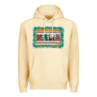 Pina Colada western turquoise's mama background Premium Hoodie - BarkalooDesign