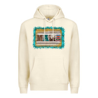Sandshell western turquoise's mama background Premium Hoodie - BarkalooDesign