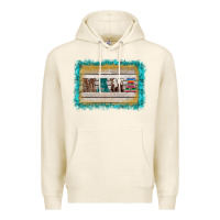 Tofu western turquoise's mama background Premium Hoodie - BarkalooDesign