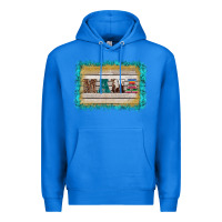 True Royal western turquoise's mama background Premium Hoodie - BarkalooDesign